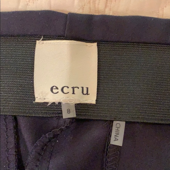 Ecru slim leg pull on pant black size8 - Picture 3 of 7